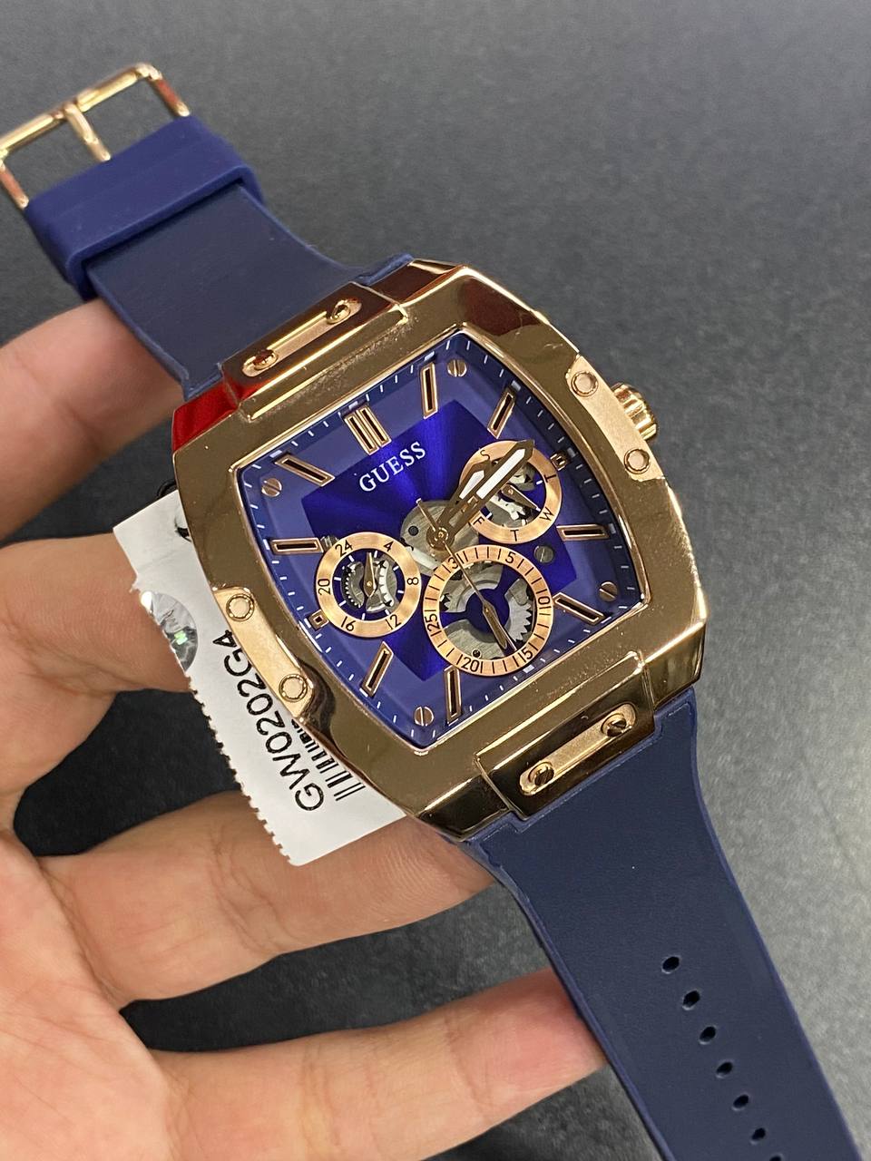 Guess Phoenix GW0202G4 Rose Gold & Blue Men's Watch