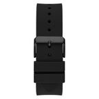 Guess Phoenix GW0203G8 Black Rubber Case Rose Gold Accents Skeleton Dial Watch