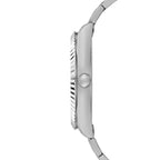 ساعة يد رجالية Guess Connoisseur GW0265G7 بلون فضي مع ميناء أزرق