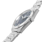 ساعة يد رجالية Guess Connoisseur GW0265G7 بلون فضي مع ميناء أزرق