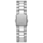ساعة يد رجالية Guess Connoisseur GW0265G7 بلون فضي مع ميناء أزرق