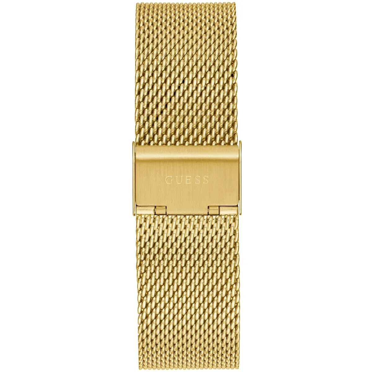 Guess Tailor GW0368G2 Gold Mesh Skeleton Dial Men's Watch