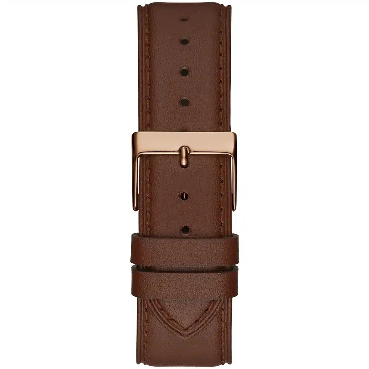 Guess Tailor GW0389G3 Rose Gold Case Blue Skeleton Dial Brown Leather Watch