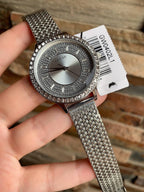 Guess Dress GW0402L1 Silver Mesh Crystal Ladies Watch