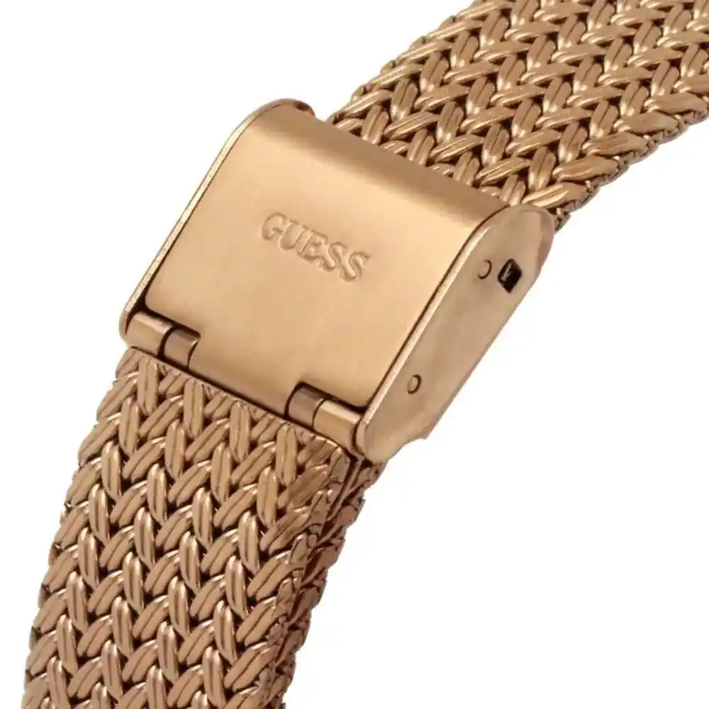 Guess Dress GW0402L3 Rose Gold Mesh Crystal Ladies Watch