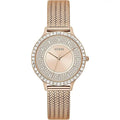 Guess Dress GW0402L3 Rose Gold Mesh Crystal Ladies Watch