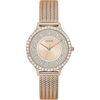 Guess Dress GW0402L3 Rose Gold Mesh Crystal Ladies Watch