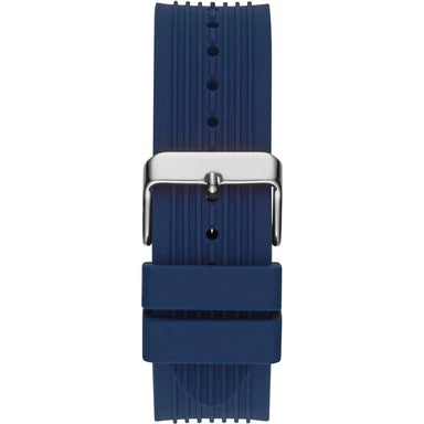 Guess GW0417G1 Men's Silver & Blue Rubber Watch