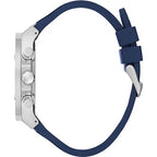 Guess GW0417G1 Men's Silver & Blue Rubber Watch