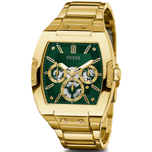 Guess Phoenix GW0456G3 Men's Gold-Tone & Green Dial Watch