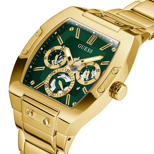 Guess Phoenix GW0456G3 Men's Gold-Tone & Green Dial Watch