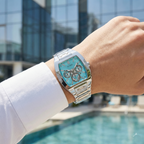 Guess Phoenix GW0456G4 Men's Silver & Tiffany Blue Dial Watch