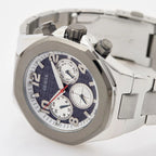 Guess Empire GW0489G1 Silver Steel Case Blue Textured Dial Men's Watch