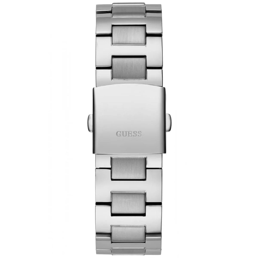 Guess Empire GW0489G1 Silver Steel Case Blue Textured Dial Men's Watch