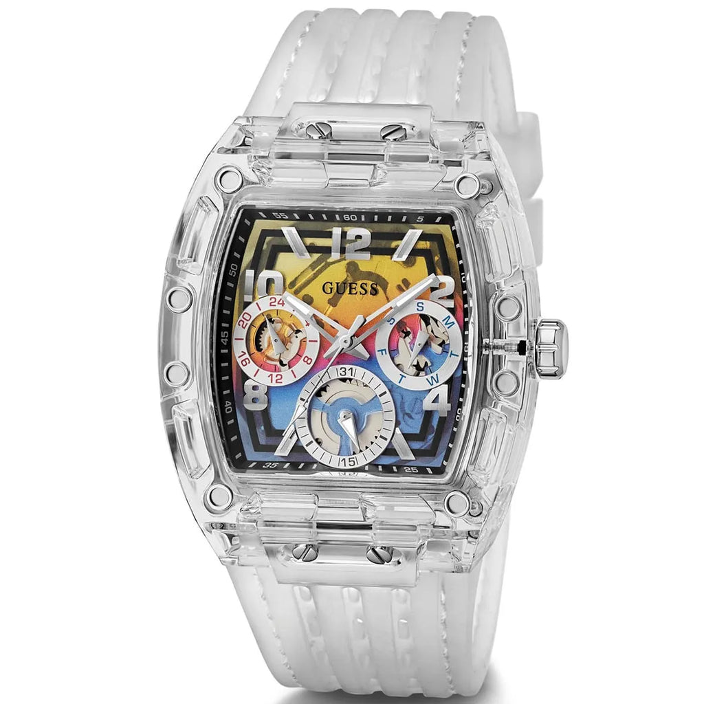 Guess Phoenix GW0499G3 Men's Transparent & Rainbow Watch
