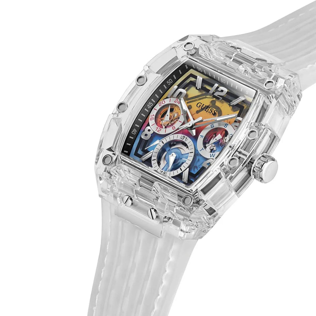 Guess Phoenix GW0499G3 Men's Transparent & Rainbow Watch
