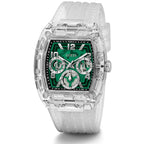 Guess Phoenix GW0499G8 Men's Transparent & Green Watch