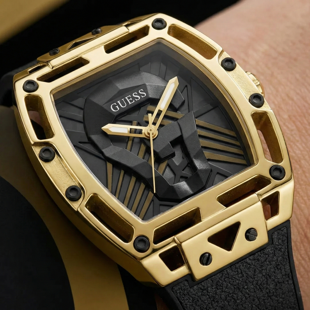 Guess Legend GW0500G1 Gold-Tone Black Dial Men's Watch