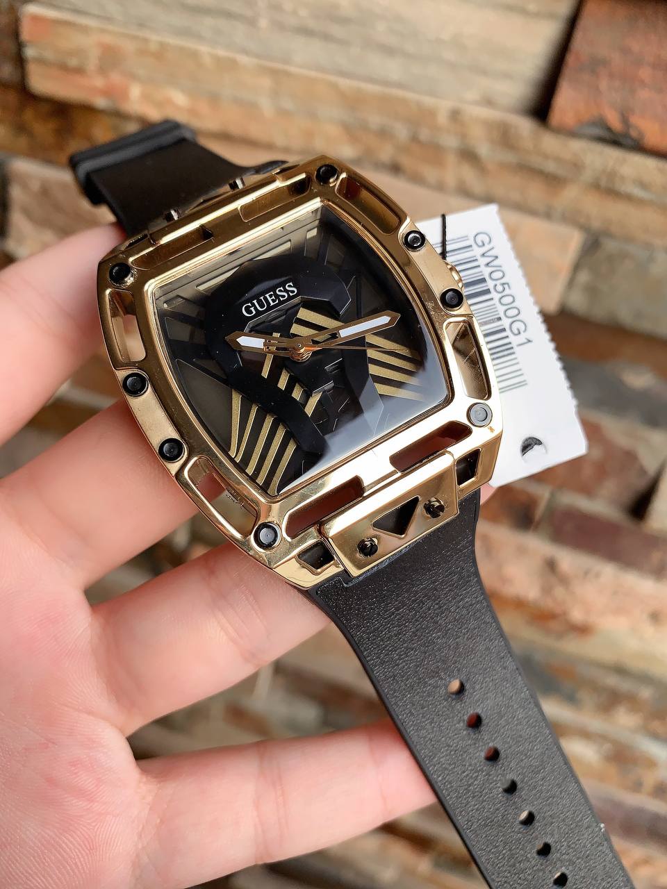 Guess Legend GW0500G1 Gold-Tone Black Dial Men's Watch