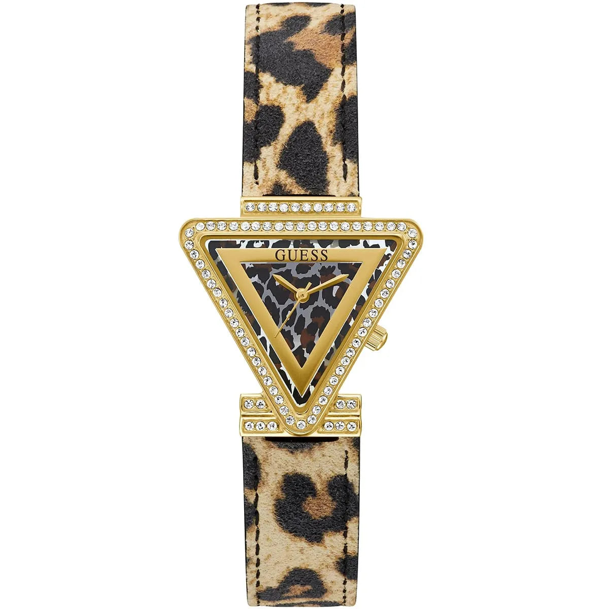 Guess Fame GW0504L3 Triangle Gold & Leopard Print Watch