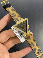 Guess Fame GW0504L3 Triangle Gold & Leopard Print Watch