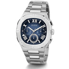 Guess Headline GW0572G1 Men's Silver-Tone & Blue Dial Watch