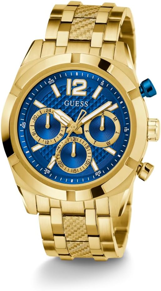 Guess GW0714G2 Men's Top Tier Gold & Blue Dial Watch