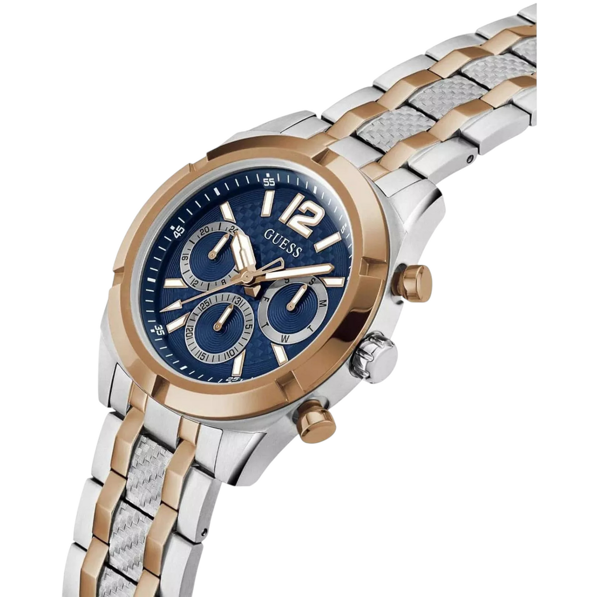 Guess GW0714G3 Men's Top Tier Two-Tone Silver & Rose Gold Watch
