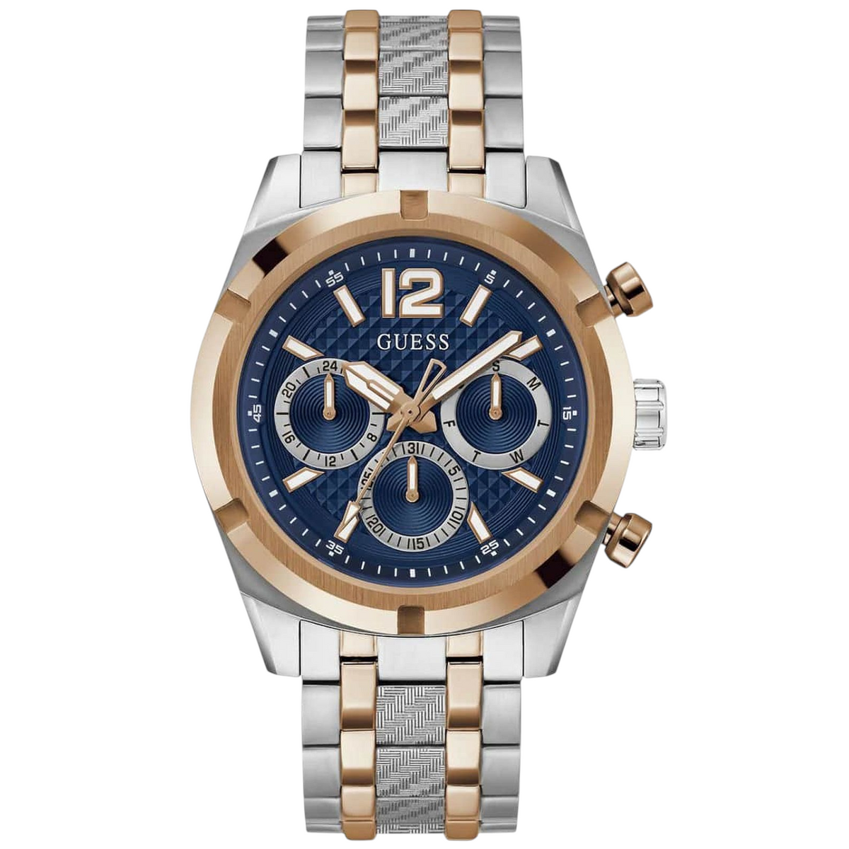 Guess GW0714G3 Men's Top Tier Two-Tone Silver & Rose Gold Watch
