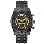 Guess GW0714G4 Men's Top Tier All-Black & Gold Accents Watch