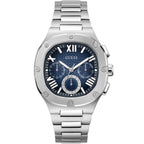 Guess Headline GW0572G1 Men's Silver-Tone & Blue Dial Watch