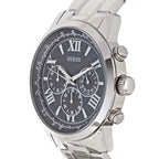 Guess Horizon W0379G1 Silver Tone Black Dial Chronograph Look Watch