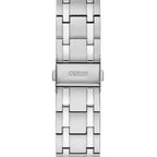 Guess Horizon W0379G1 Silver Tone Black Dial Chronograph Look Watch
