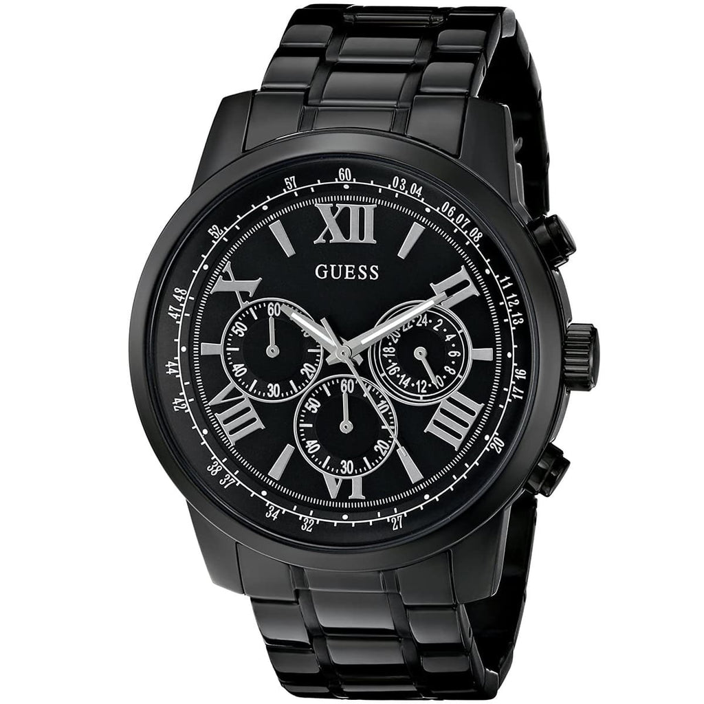 Guess Horizon W0379G2 Black Ion-Plated Chronograph Look Watch