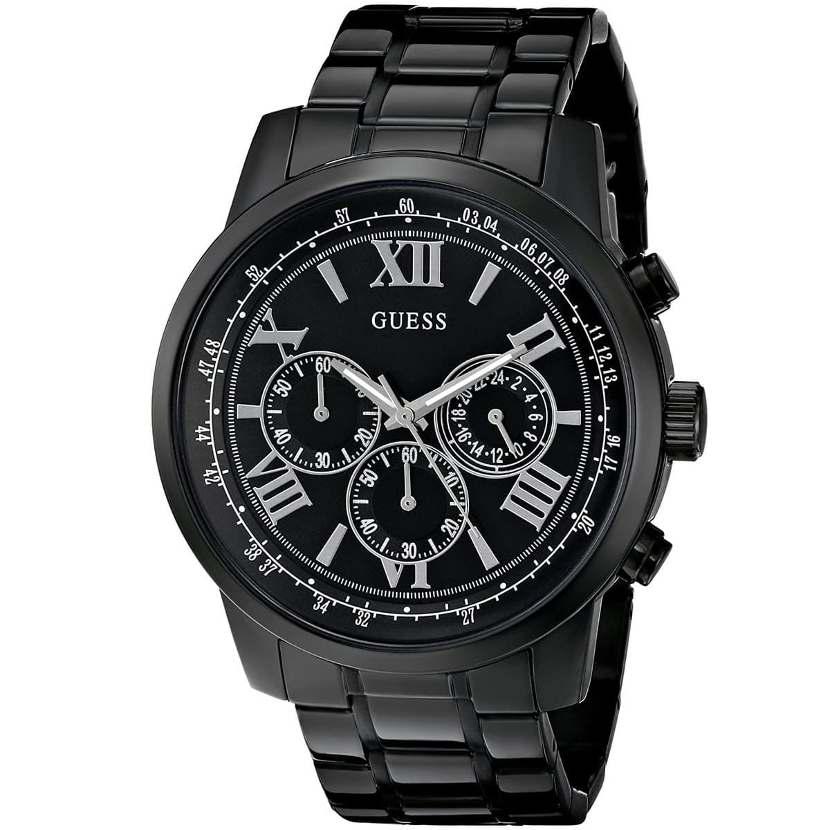 Guess Horizon W0379G2 Black Ion-Plated Chronograph Look Watch