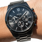 Guess Horizon W0379G2 Black Ion-Plated Chronograph Look Watch
