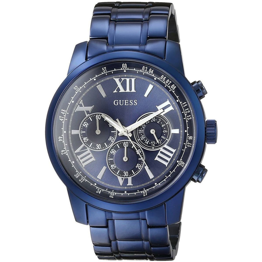 Guess Horizon W0379G5 Blue Tone Stainless Steel Chronograph Look Watch