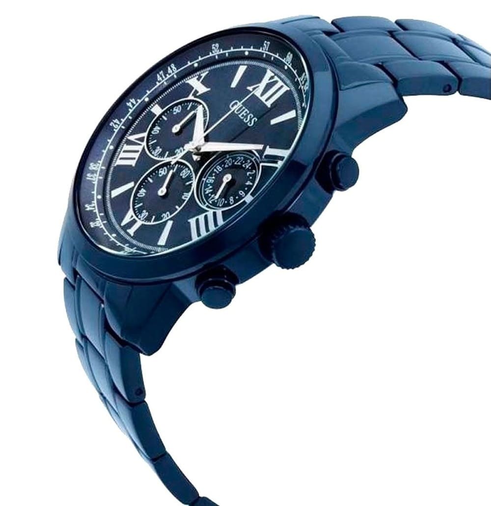 Guess Horizon W0379G5 Blue Tone Stainless Steel Chronograph Look Watch