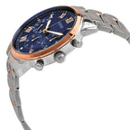 Guess Horizon W0379G7 Two-Tone Silver & Rose Gold Blue Dial Watch