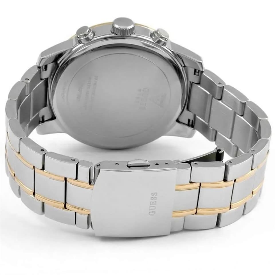 Guess Horizon W0379G7 Two-Tone Silver & Rose Gold Blue Dial Watch