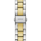 ساعة يد نسائية guess mist طراز GW0723L1 بلونين فضي وذهبي مع مينا أخضر