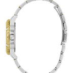 ساعة يد نسائية guess mist طراز GW0723L1 بلونين فضي وذهبي مع مينا أخضر