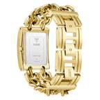Guess Mod Heavy Metal GW0740L2 Gold Tone Emerald Green Dial Chain Watch