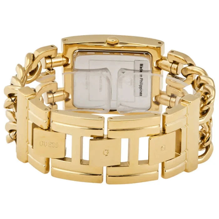 Guess Mod Heavy Metal W1117L2 Gold Tone Chain Bracelet Polished Watch