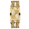 Guess Mod Heavy Metal W1117L2 Gold Tone Chain Bracelet Polished Watch
