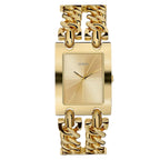 Guess Mod Heavy Metal W1117L2 Gold Tone Chain Bracelet Polished Watch