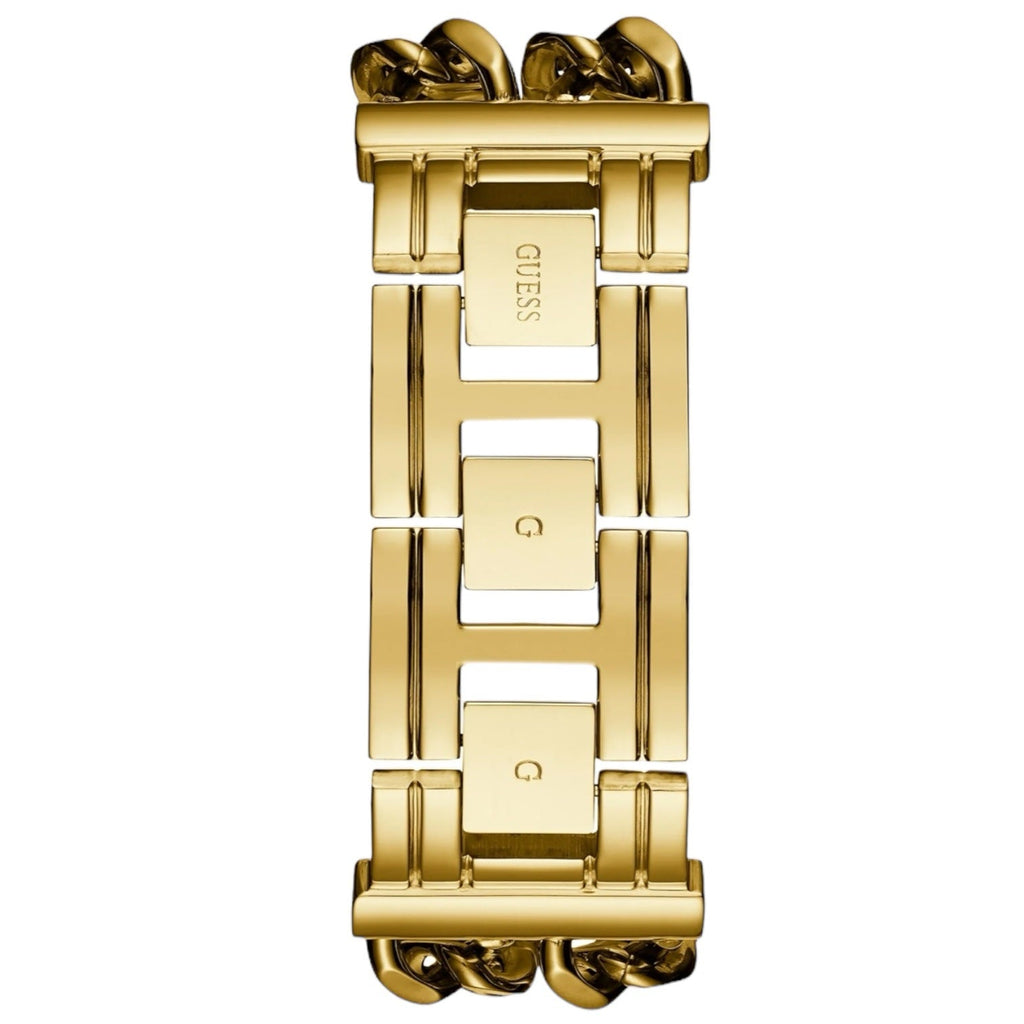 Guess Mod Heavy Metal W1117L2 Gold Tone Chain Bracelet Polished Watch