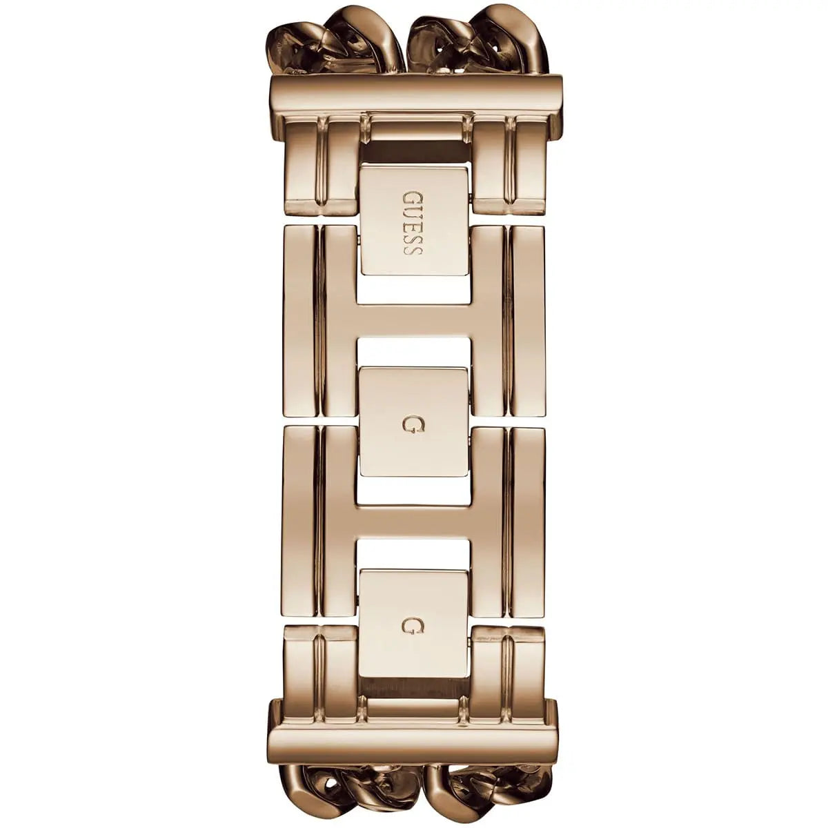 Guess Mod Heavy Metal W1117L3 Rose Gold Chain Bracelet Polished Watch