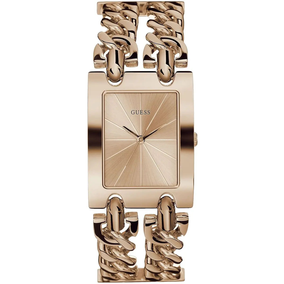 Guess Mod Heavy Metal W1117L3 Rose Gold Chain Bracelet Polished Watch