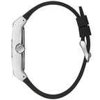 Guess Phoenix GW0202G3 Silver Tone Case Black Dial Brown Rubber Watch